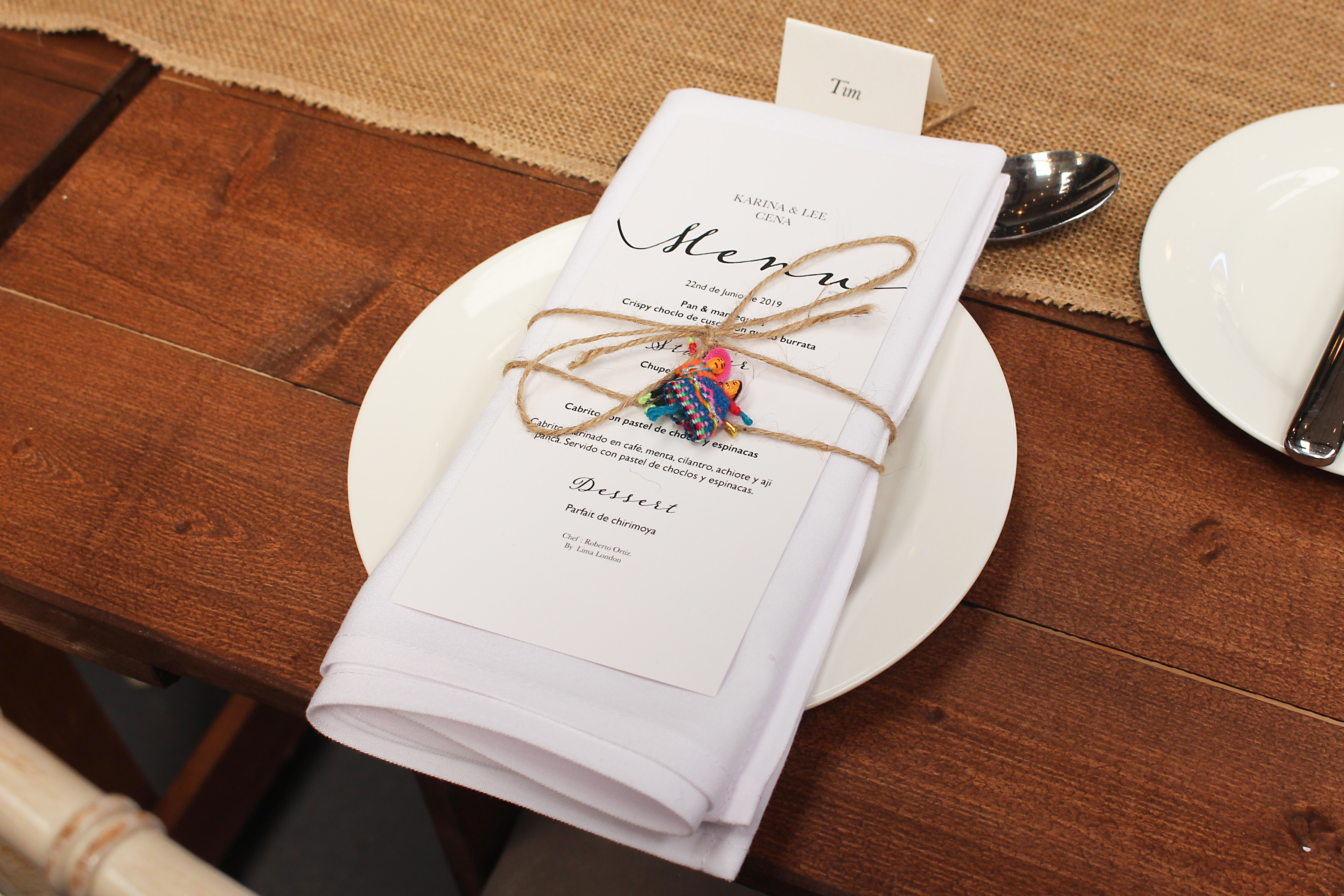 Brewery Taproom table setting with rustic decor for events and gatherings.