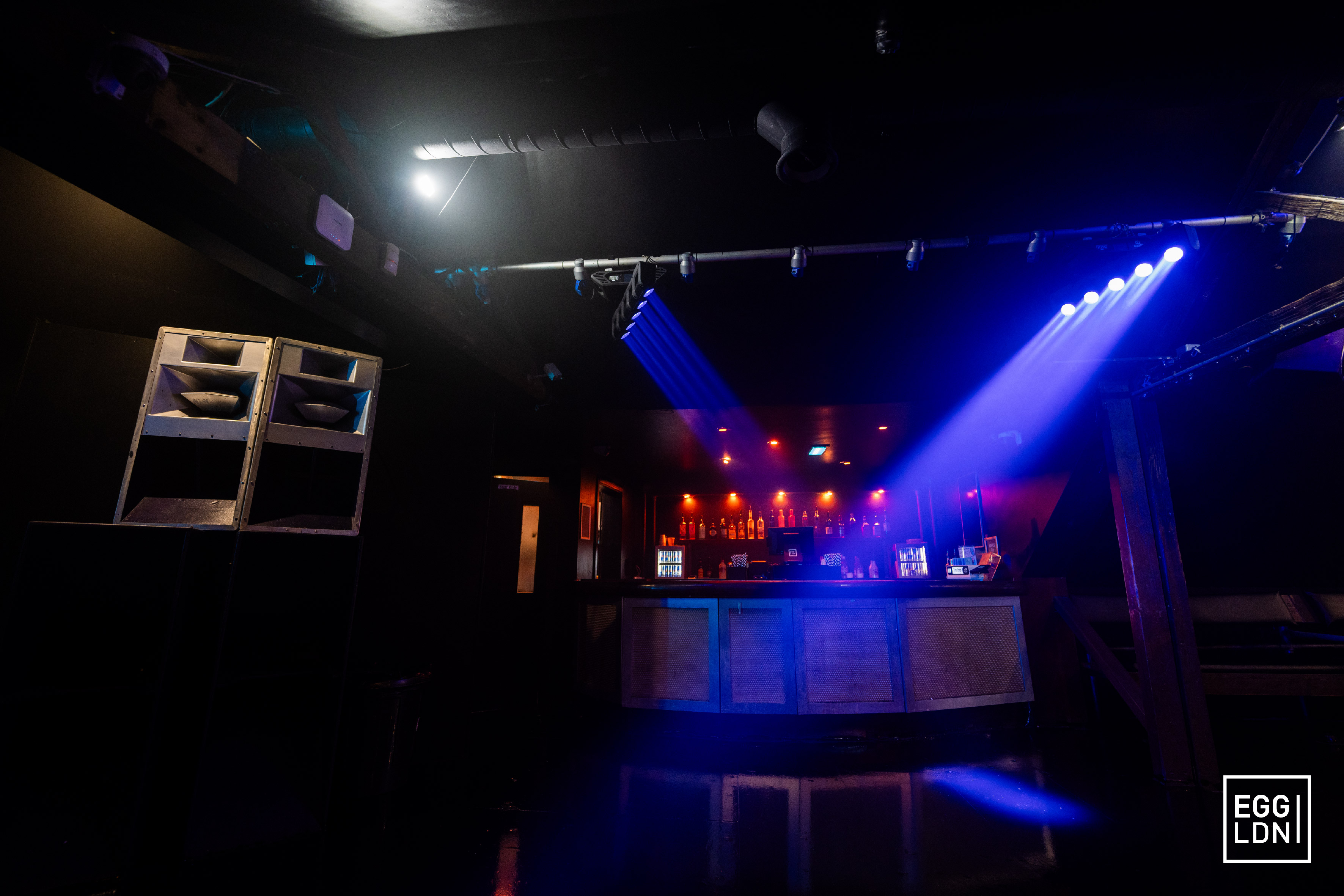 Sleek event space at The Loft in Egg LDN, perfect for networking and private parties.