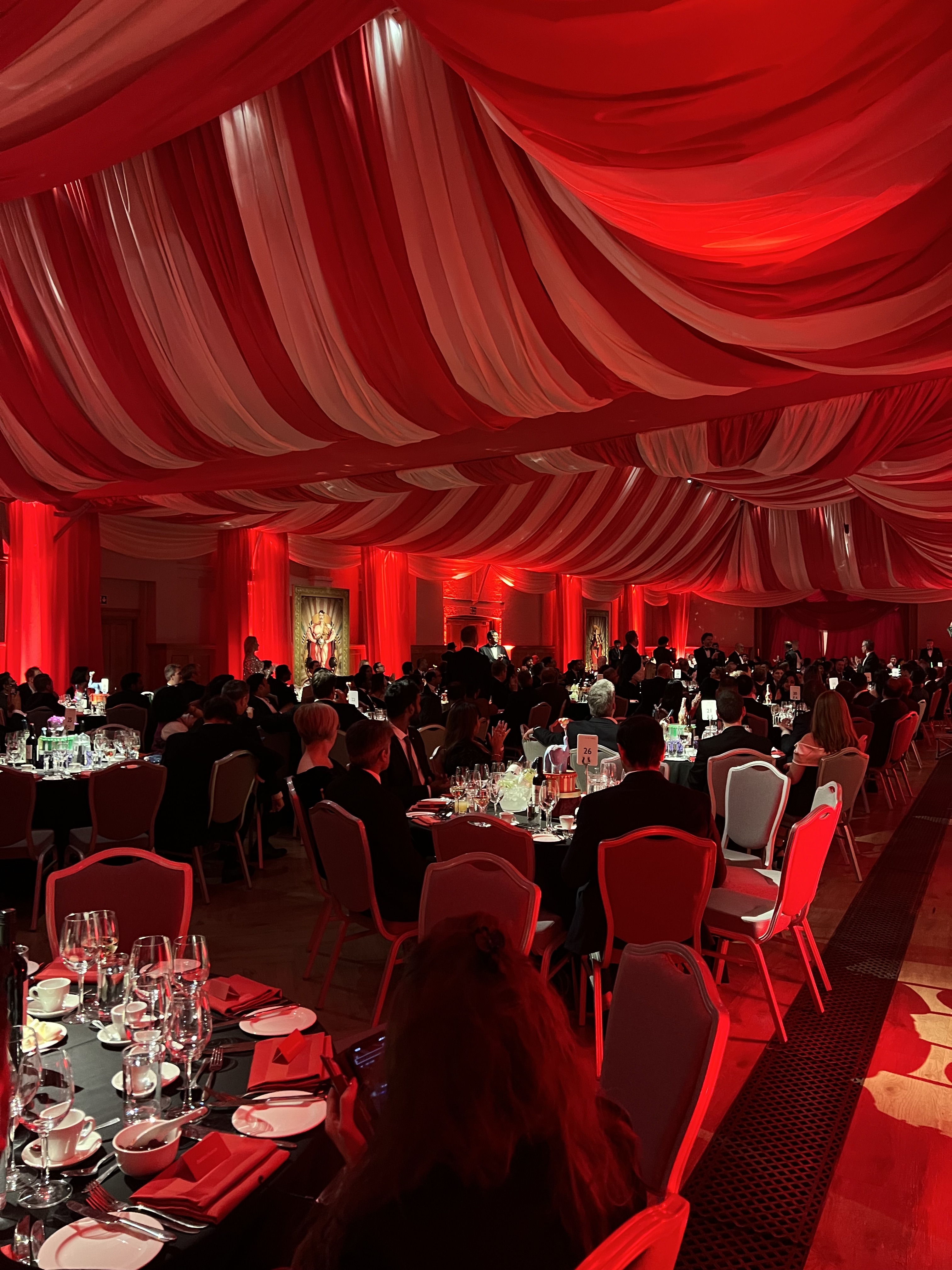 Prince Consort Rooms gala with elegant decor for upscale networking and celebration.