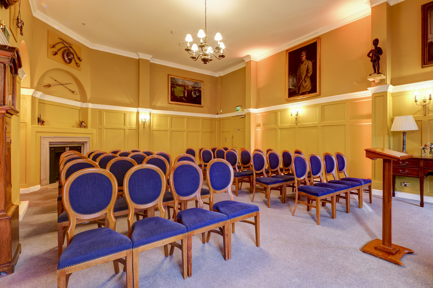 Ante Room at HAC: cozy meeting space with upholstered chairs for events and workshops.