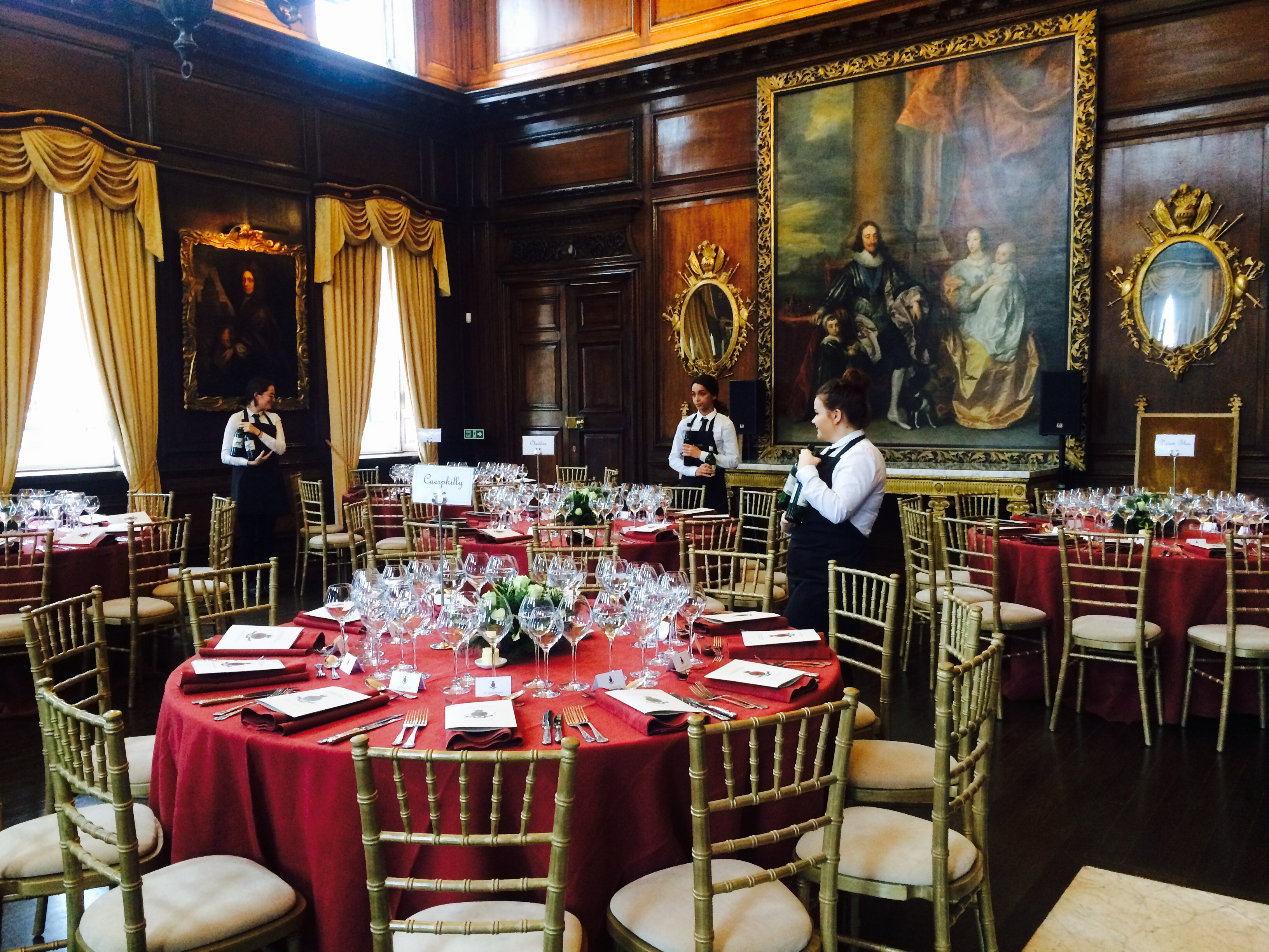 Elegant dining room at Royal Hospital Chelsea, perfect for formal events and galas.