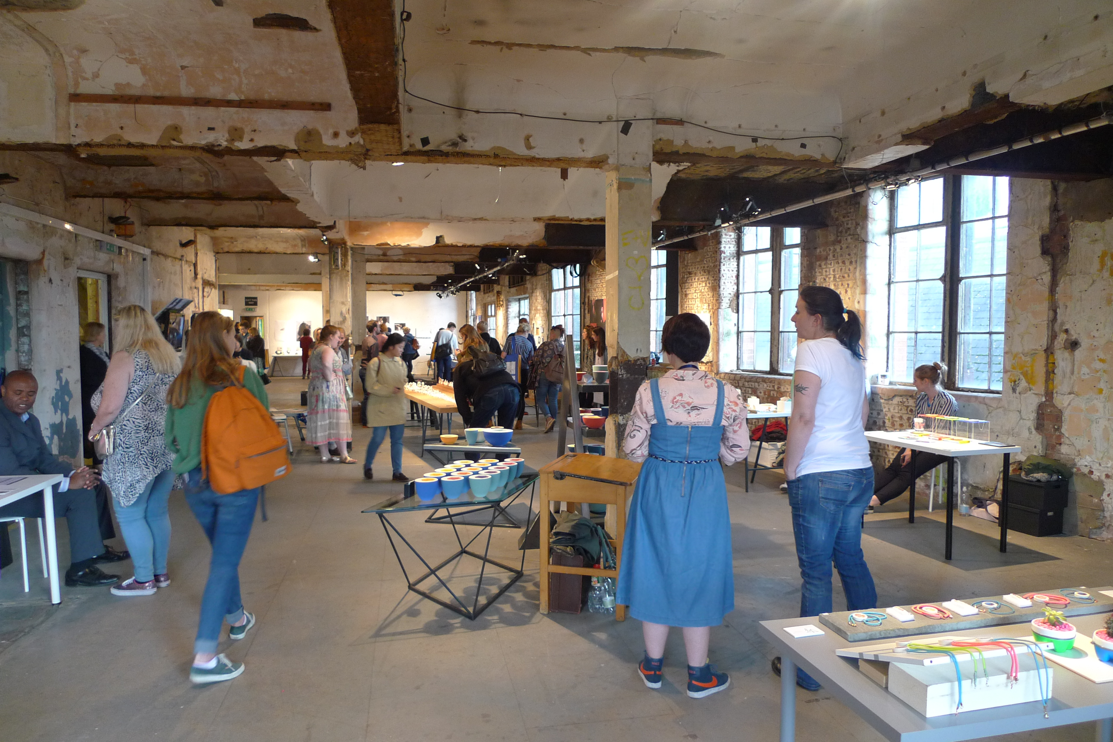 Spacious OXO Tower bar with exposed brick, ideal for creative events and networking.