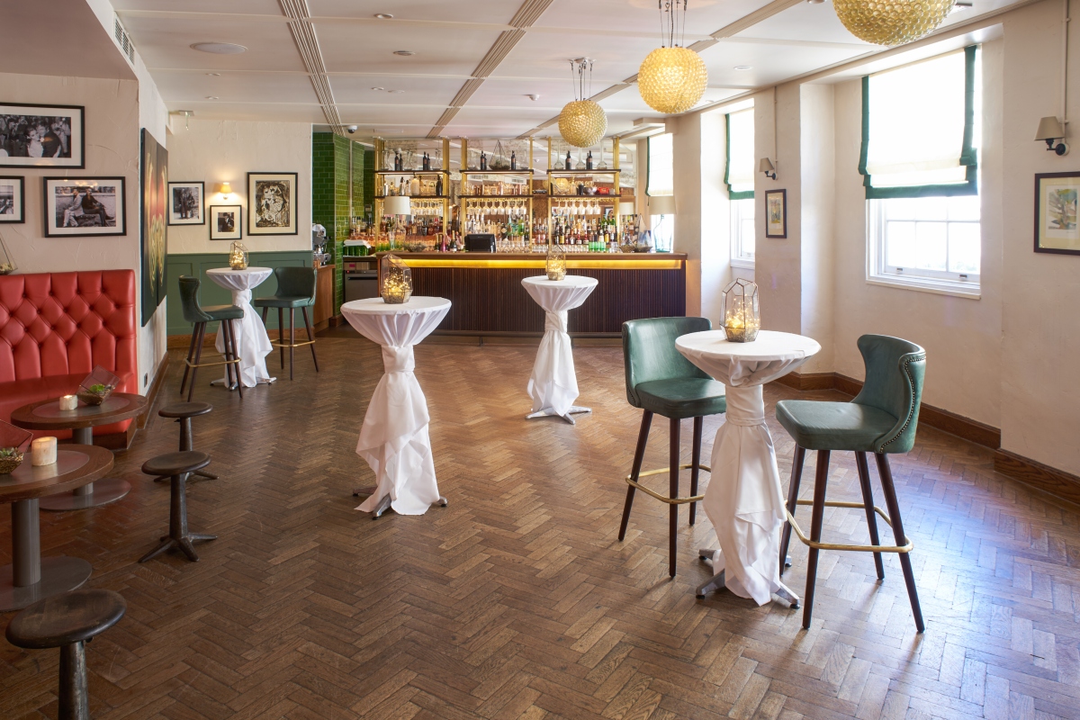 The Sir Roger Moore Room in Hush Mayfair, ideal for elegant meetings and receptions.