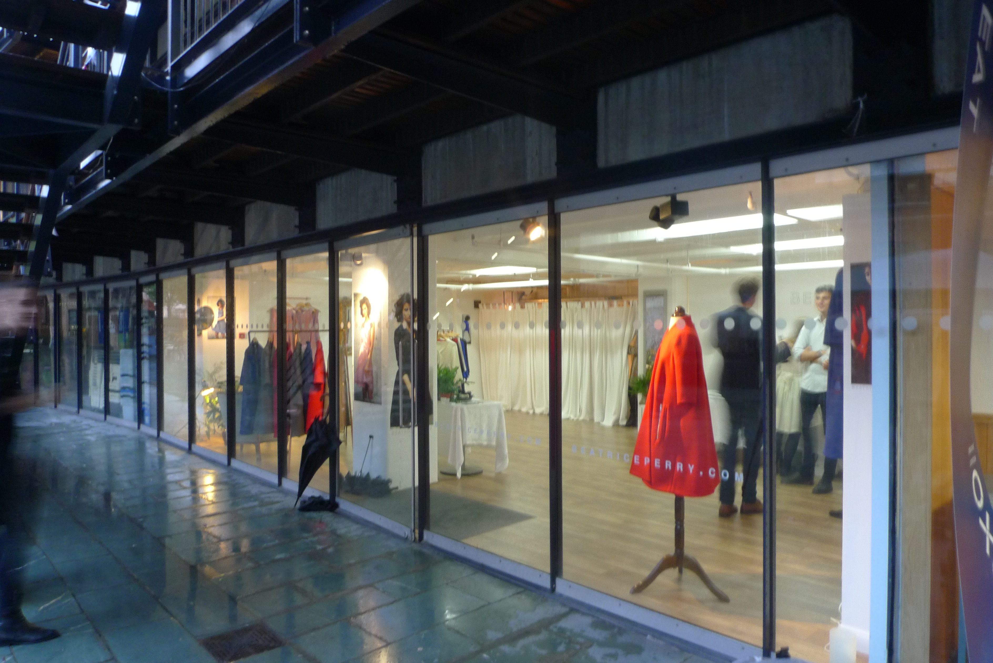 Stylish G11 event space in OXO Tower, bright with large windows for fashion shows.