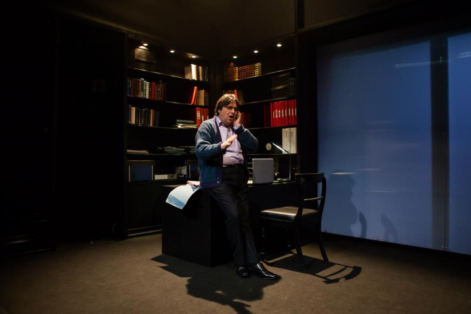 New Diorama Theatre: minimalist meeting space for workshops and conferences.