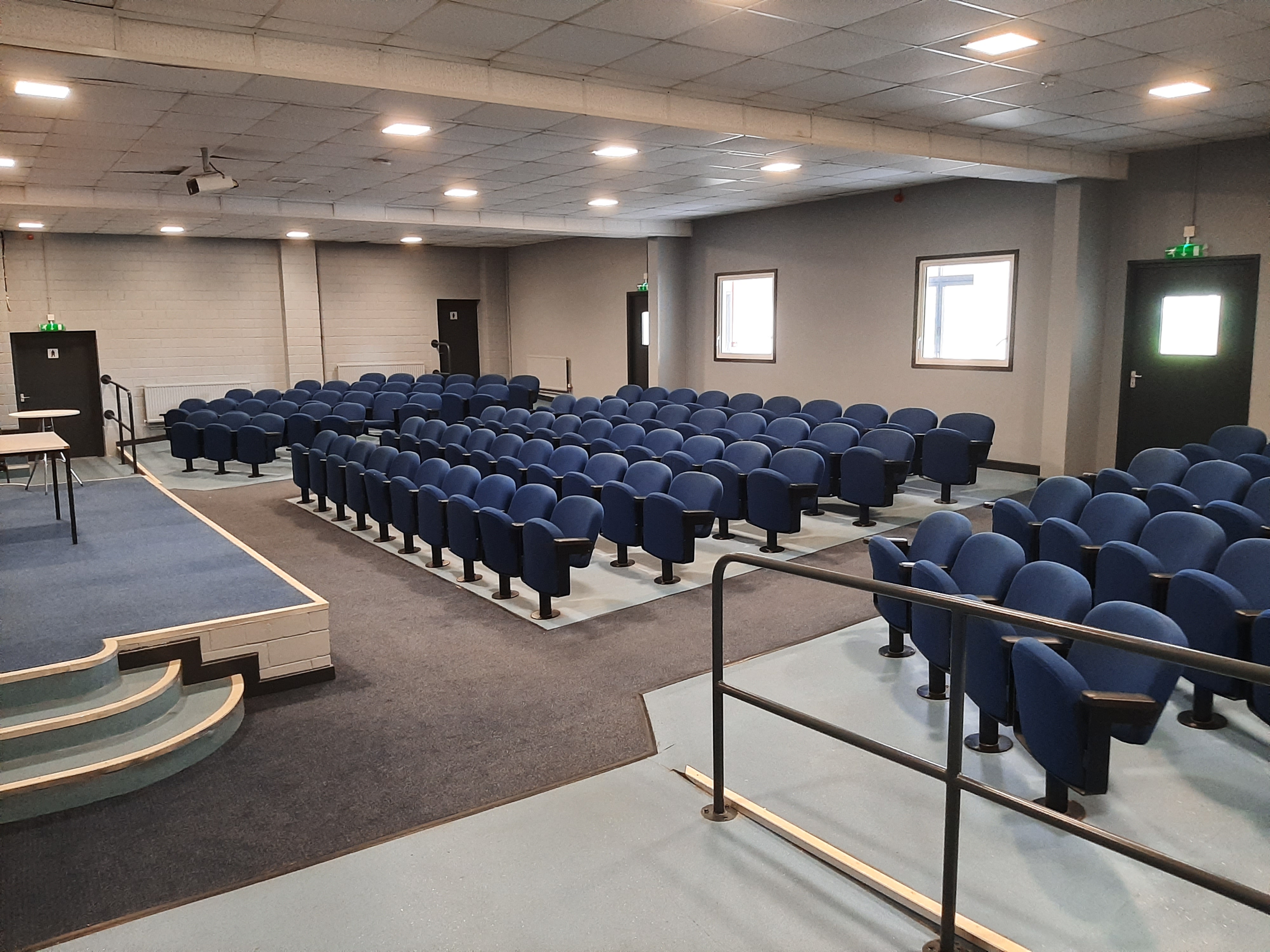Lecture Theatre at Bath & West Showground with tiered seating for presentations and events.