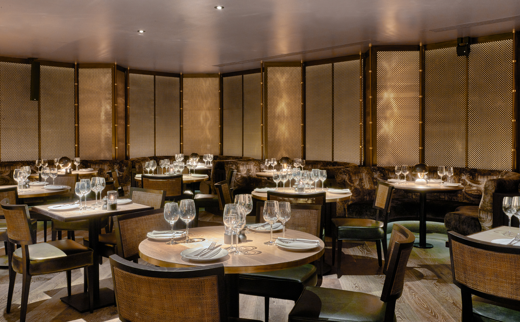 Sophisticated dining space at Old Compton, ideal for corporate dinners and intimate gatherings.