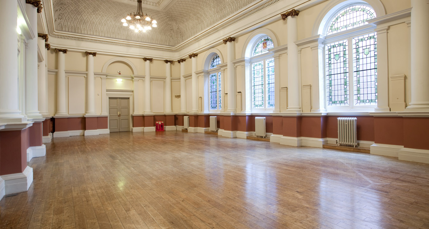 Council Chamber at Shoreditch Town Hall, spacious venue for conferences and receptions.