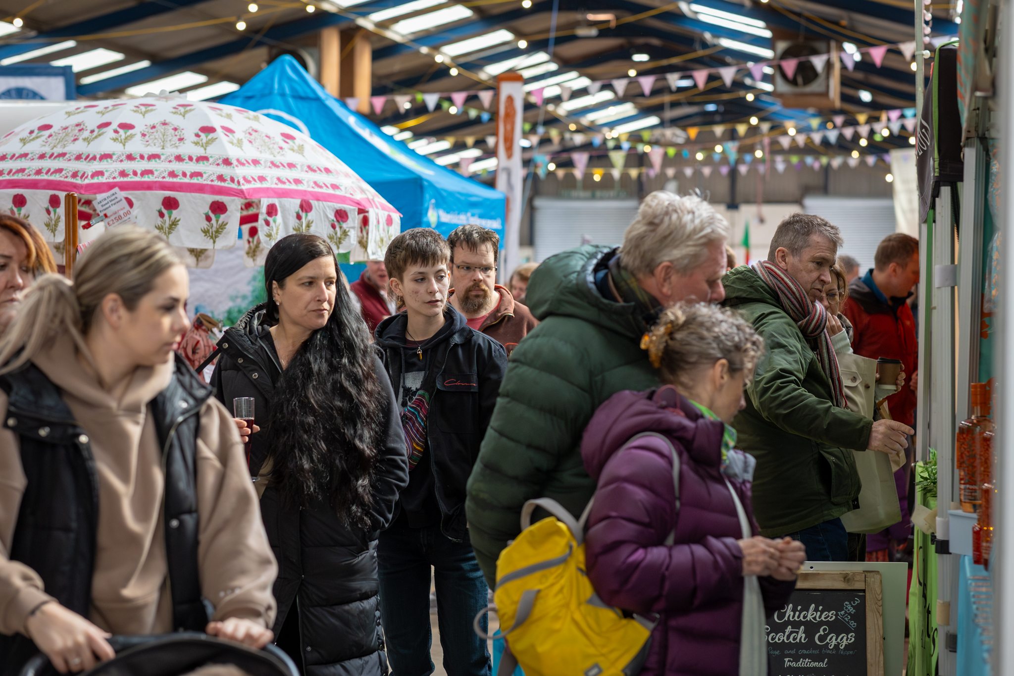 Mendip & Sedgemoor festival at Bath & West Showground with vibrant stalls and attendees.