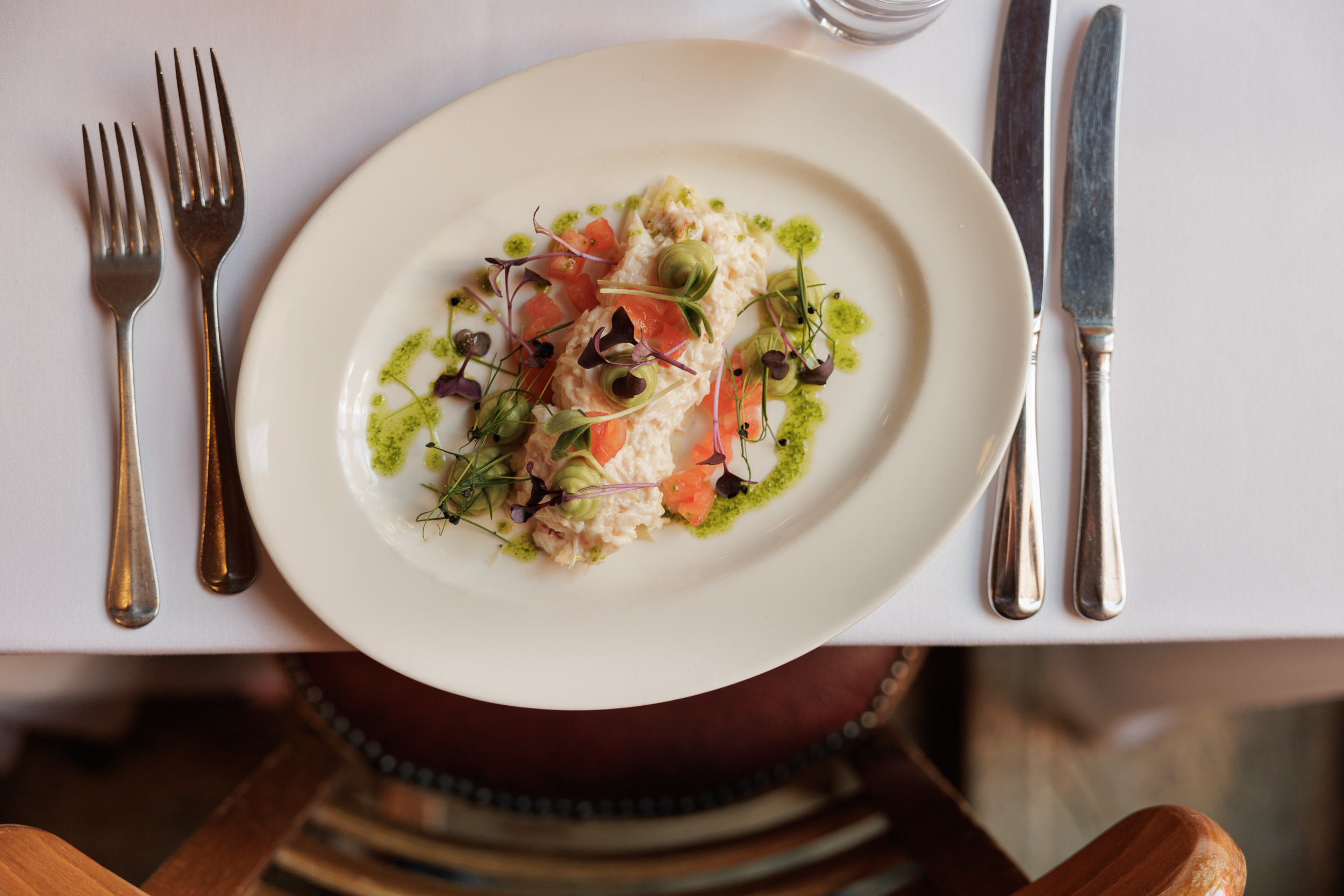 Elegant plated dish at Bleeding Heart, perfect for high-end events and catering.