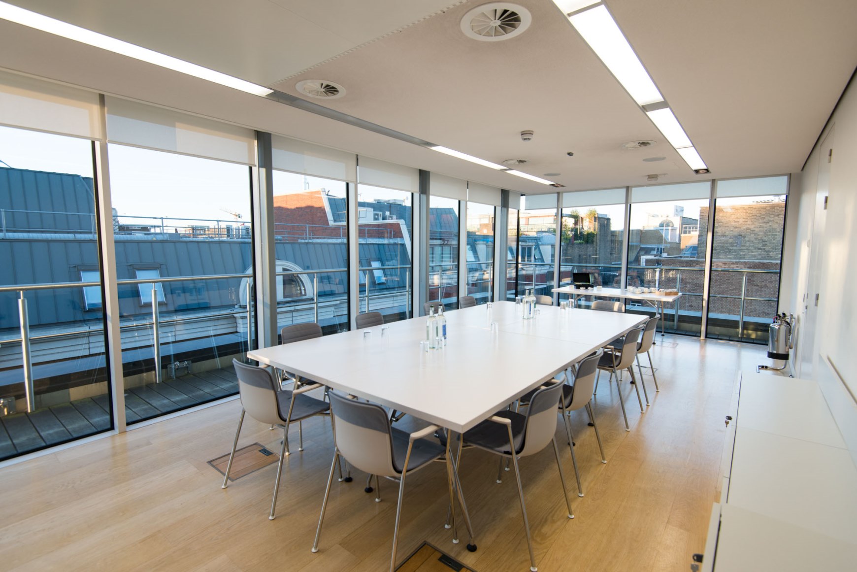 Modern Agas Harding Board Room with large table, ideal for workshops and meetings.