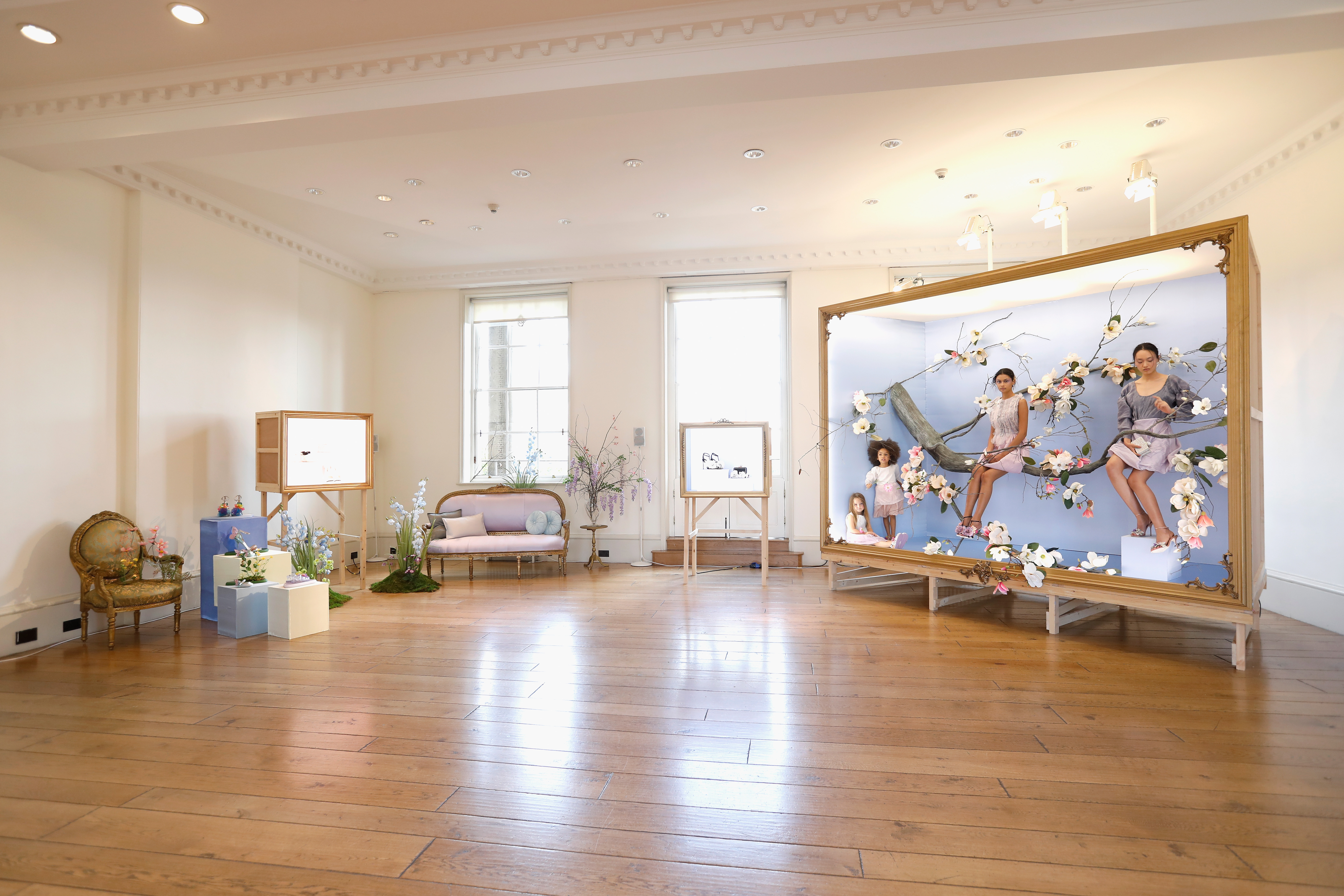 Elegant event space at Somerset House with artistic backdrop, perfect for product launches.