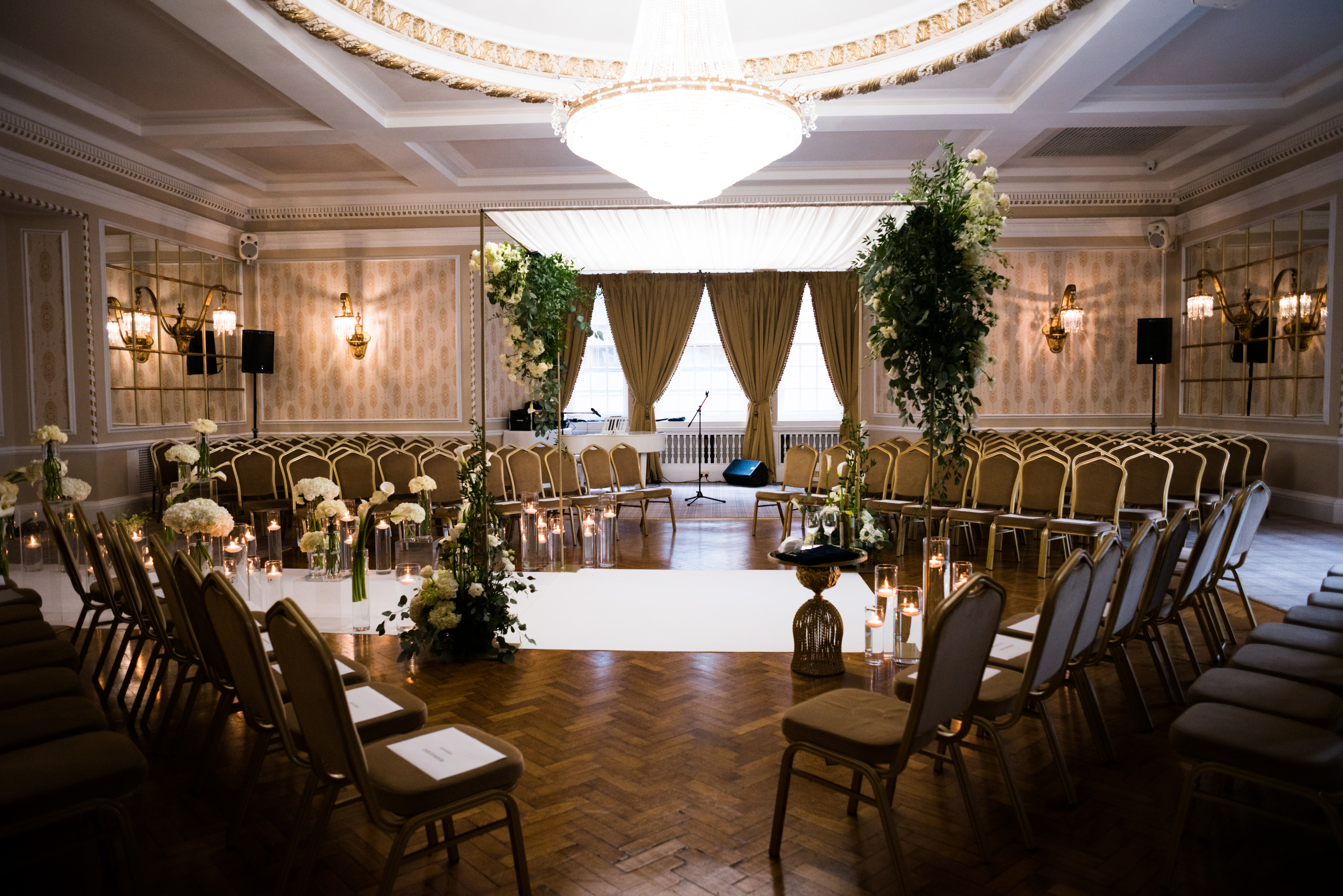Elegant Goulburn Suite in Manchester Hall, ideal for weddings and intimate gatherings.