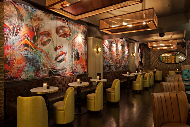 Whole VIP Area at Dirty Martini Bishopsgate with stylish decor for intimate events.