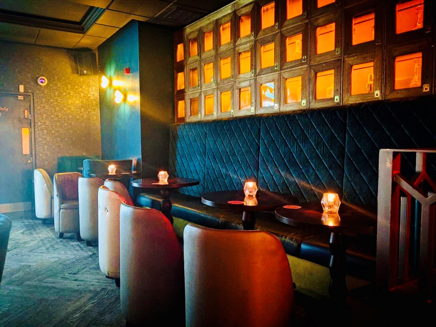 Blue Room at Dirty Martini St Paul's, cozy seating for intimate networking events.