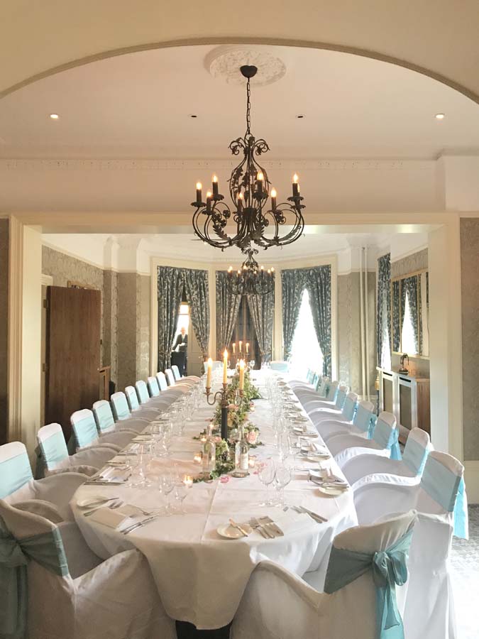 Elegant dining room at The Petersham Hotel, perfect for formal events and gatherings.