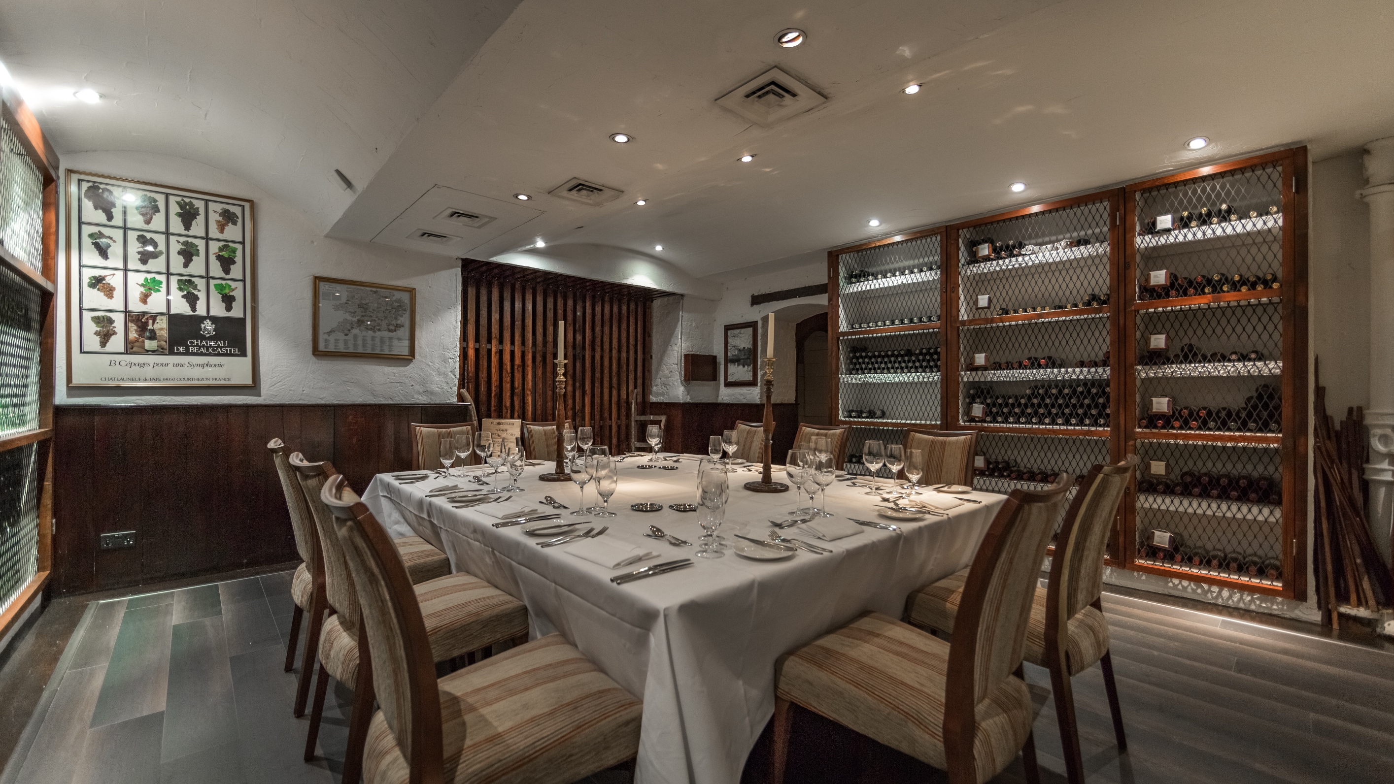 Elegant dining room at The Petersham Hotel, perfect for private events and corporate gatherings.