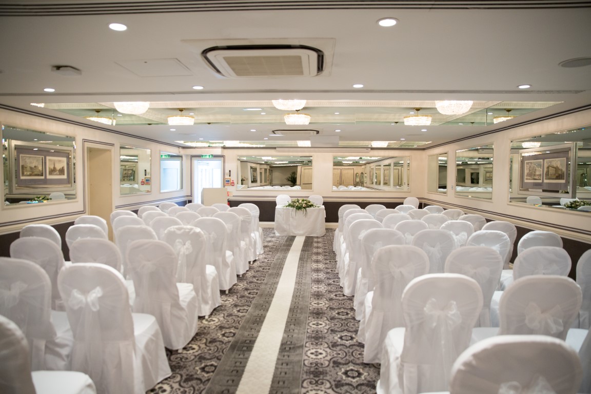 Great Russell Suite at The Montague, elegant chairs for weddings and corporate events.