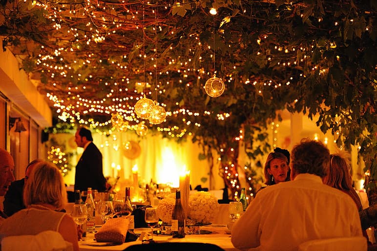 Elegant dining space at Ham Polo Club, perfect for corporate dinners and special events.