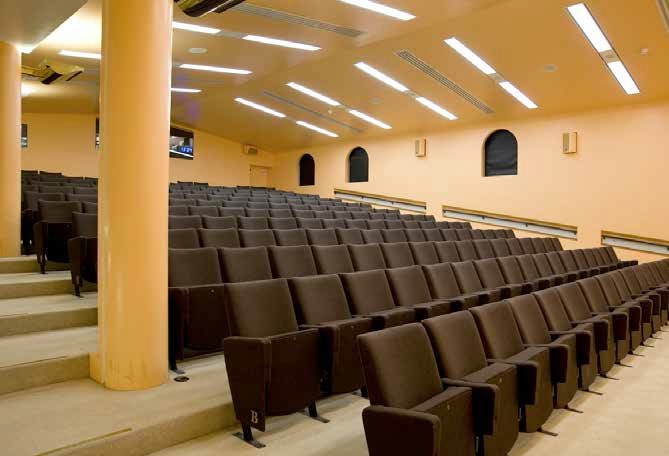 Clore Auditorium at Tate Britain with tiered seating for presentations and lectures.