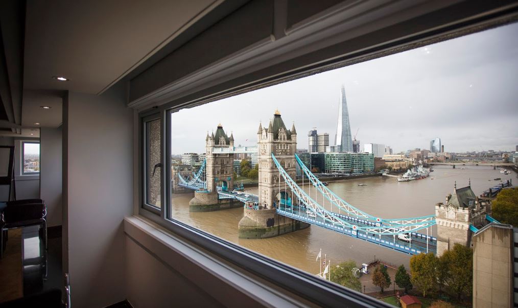 Fearless at The Tower Hotel with Tower Bridge view, perfect for corporate events.