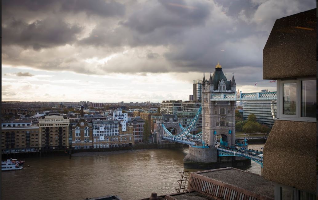 Great Eastern at The Tower Hotel with Tower Bridge backdrop, ideal for corporate events.