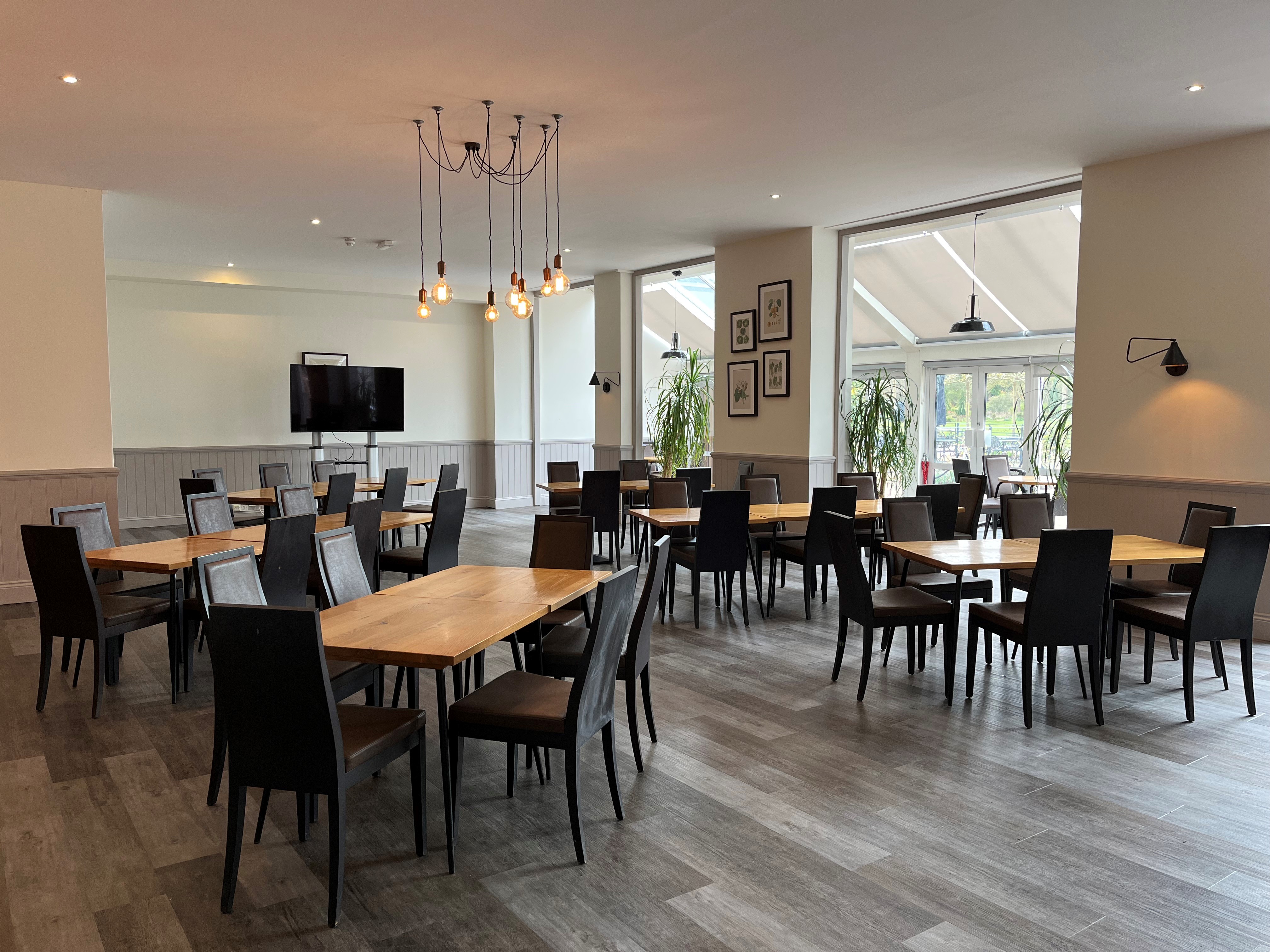 Tulip Tree Room at RHS Garden Wisley, ideal for workshops and presentations.