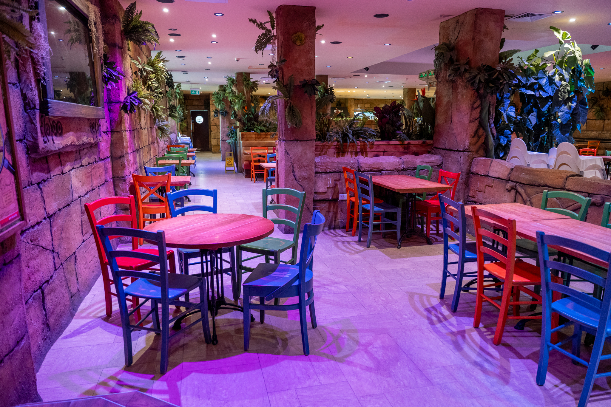 Temple Restaurant & Bar in Chessington: vibrant dining space for events and gatherings.