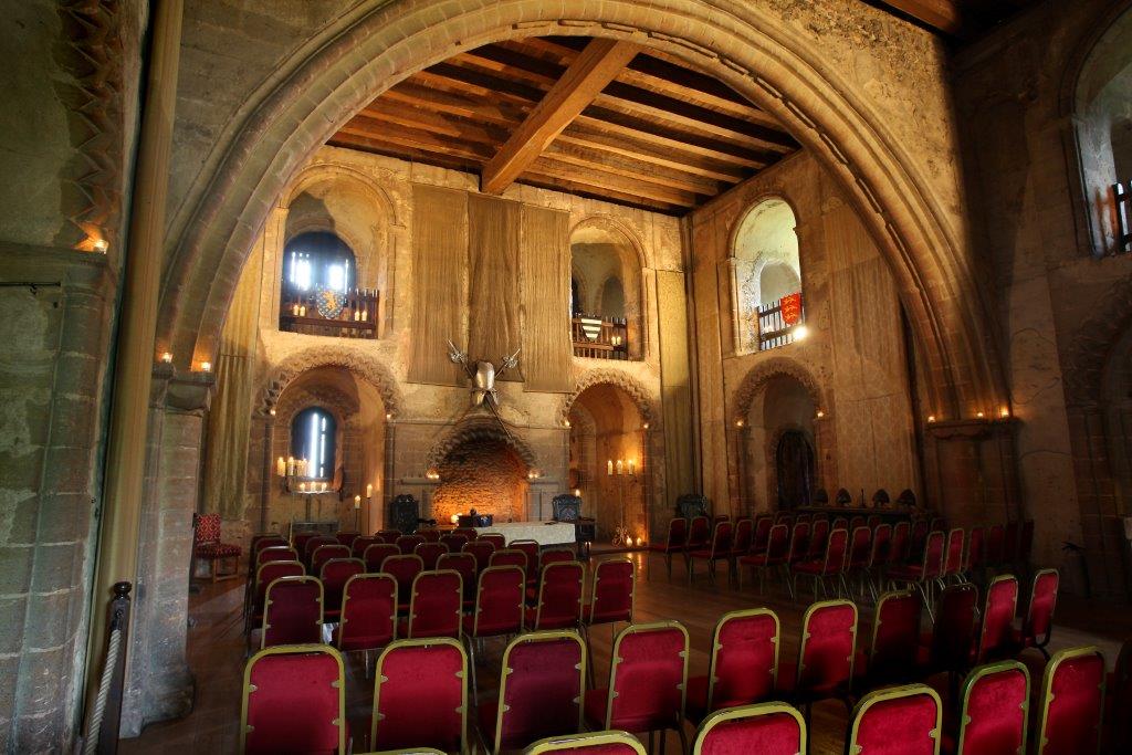 Banqueting Floor at Hedingham Castle, ideal for corporate retreats and intimate gatherings.