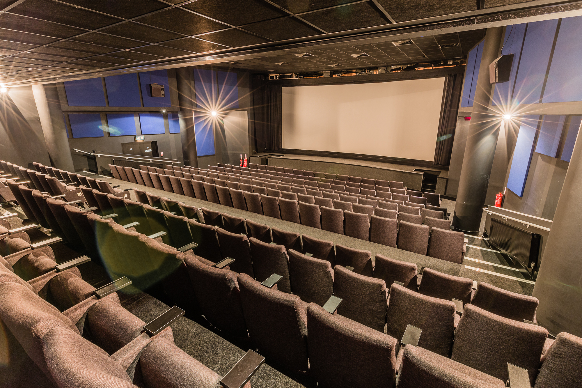 Curzon Soho Cinema Screen One with tiered seating for corporate events and film screenings.