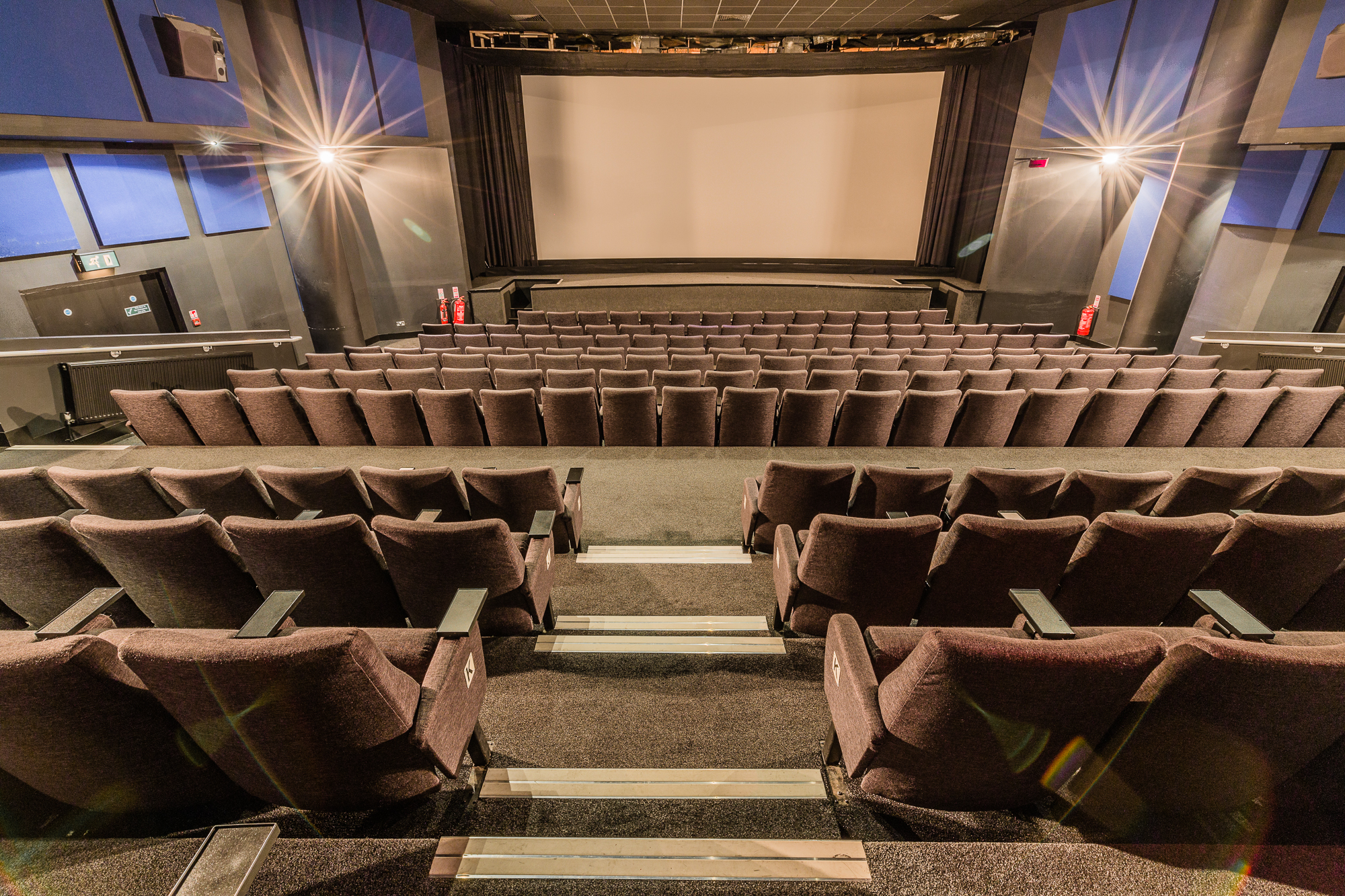 Curzon Soho Cinema Screen One with tiered seating for corporate events and film festivals.