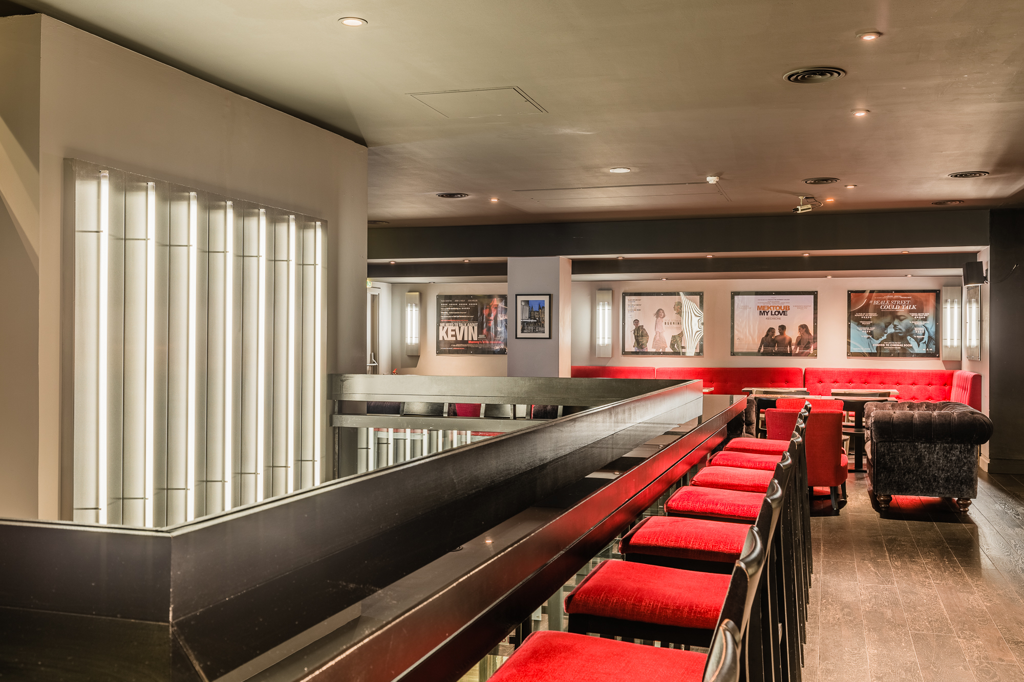 Curzon Soho bar area with sleek design, ideal for networking events and meetings.