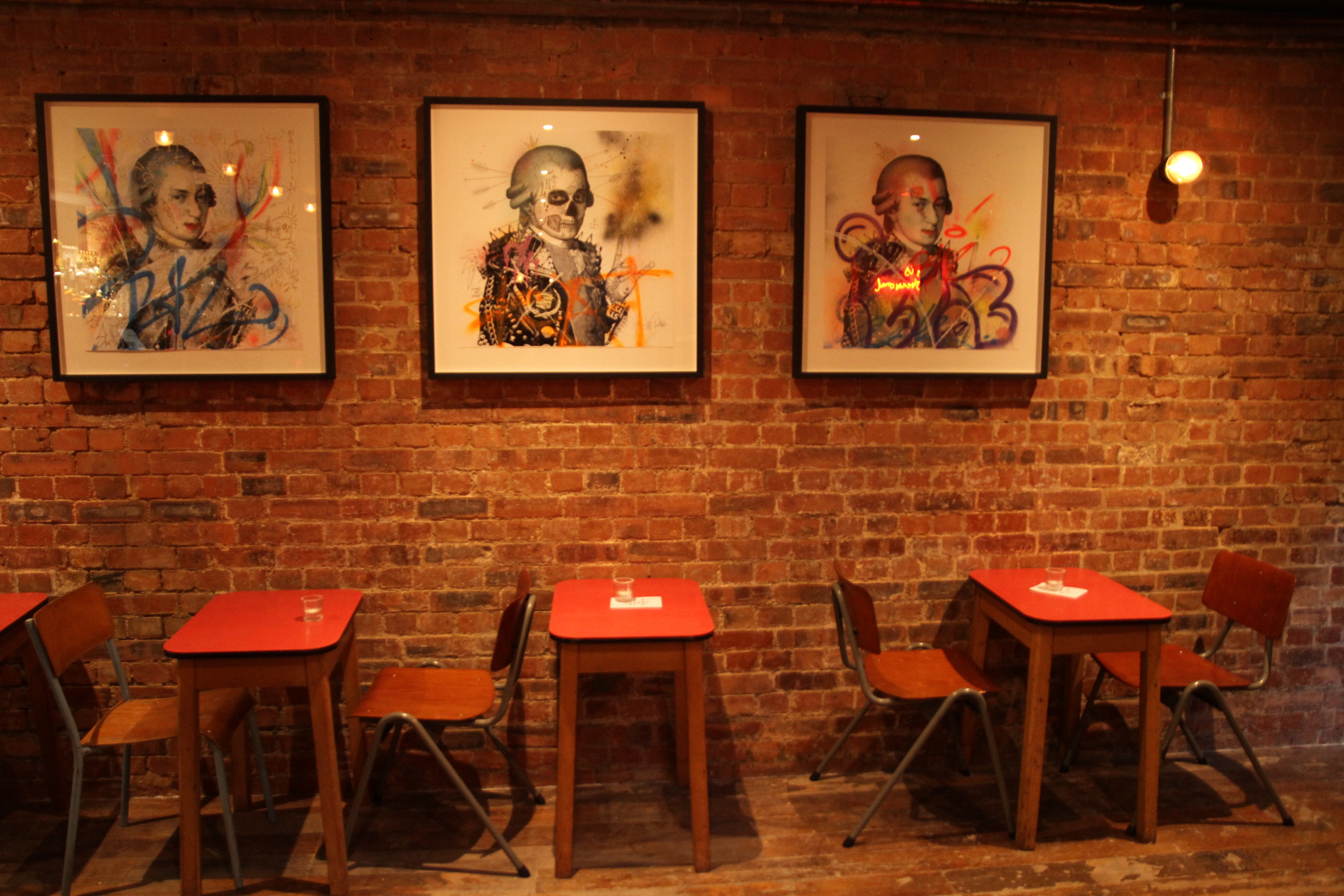 Basement Bar in Coin Laundry: industrial venue with exposed brick, perfect for creative events.