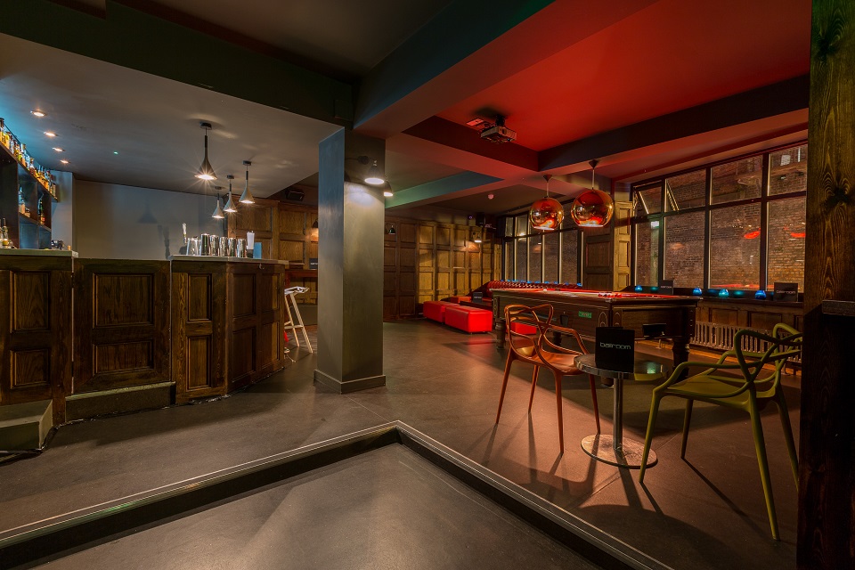 Private Ballroom at Brickhouse Social, modern event space for networking and gatherings.