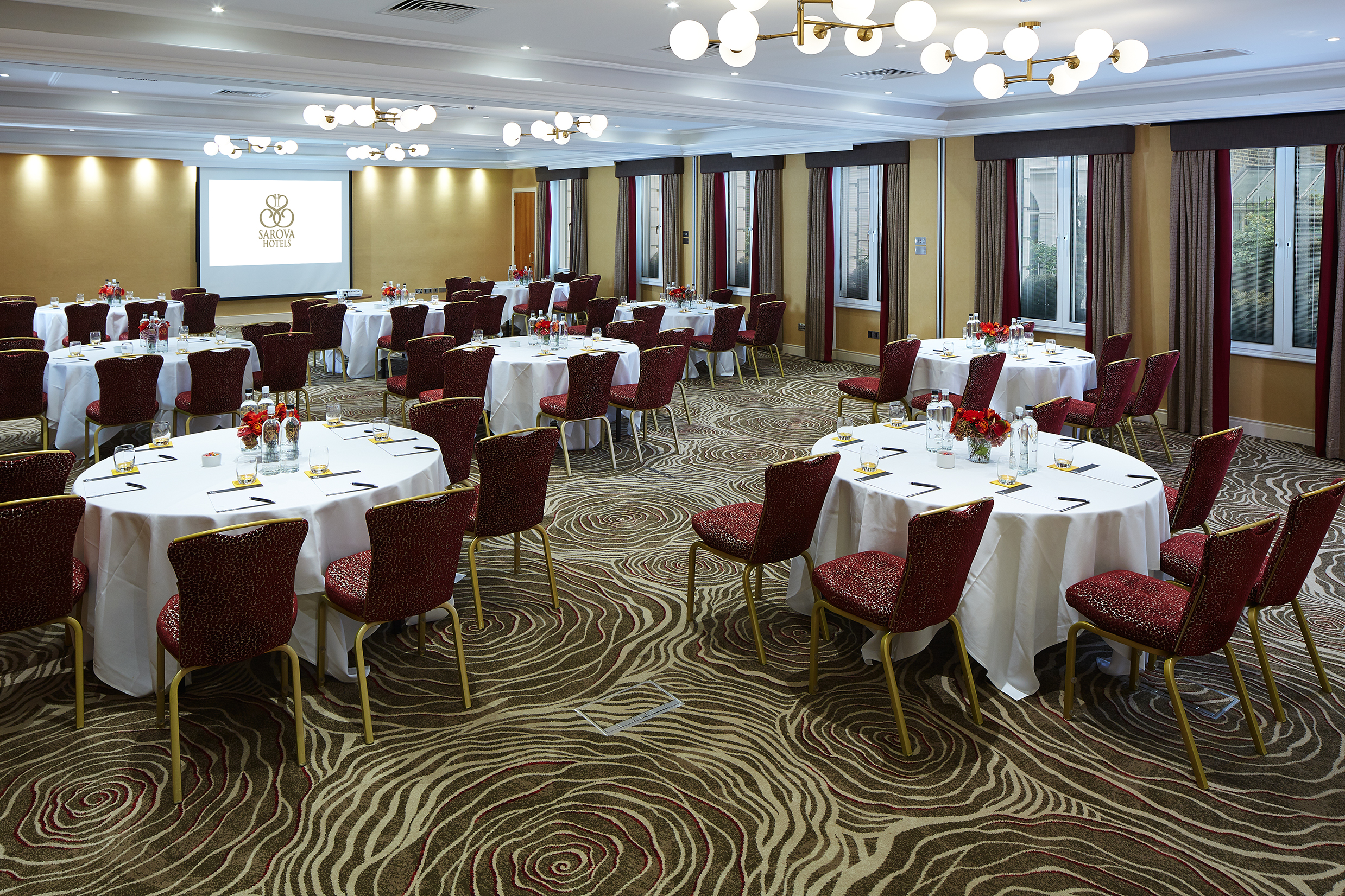 Kings Suite at The Rembrandt, elegant meeting space for conferences and banquets.