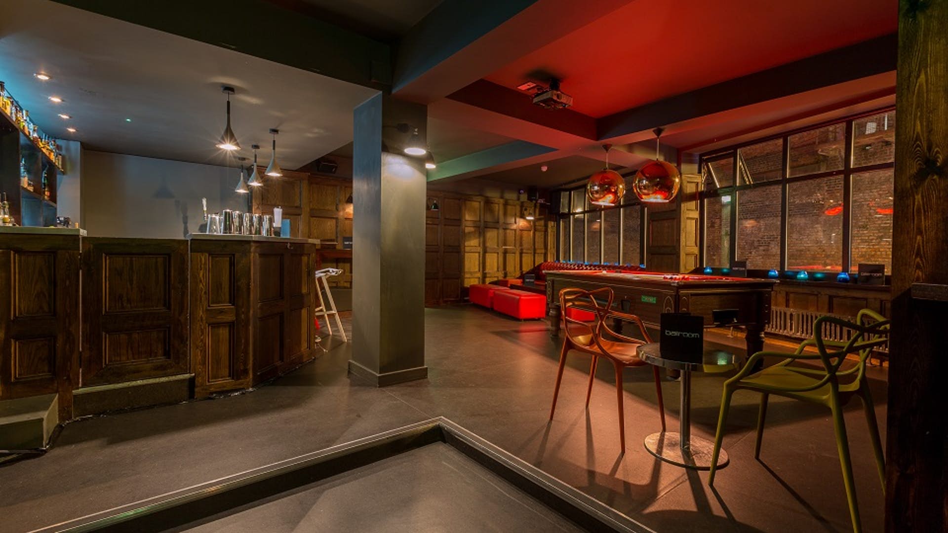 Stylish Terrace and Ballroom at Brickhouse Social for networking events and gatherings.