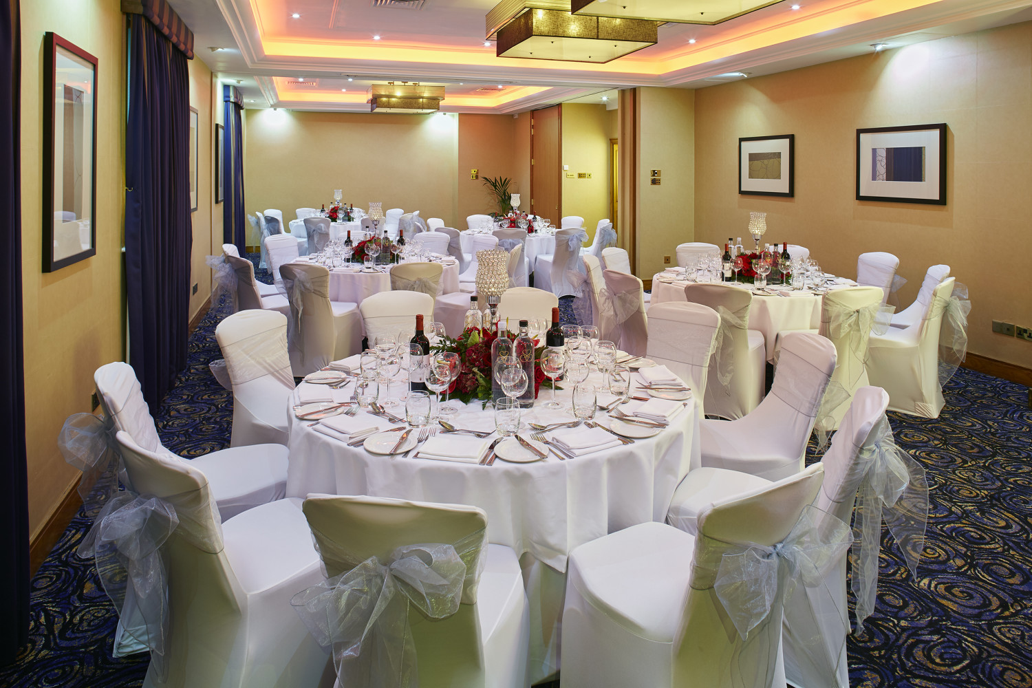 Queens Suite at The Rembrandt, elegant event space for weddings and corporate gatherings.