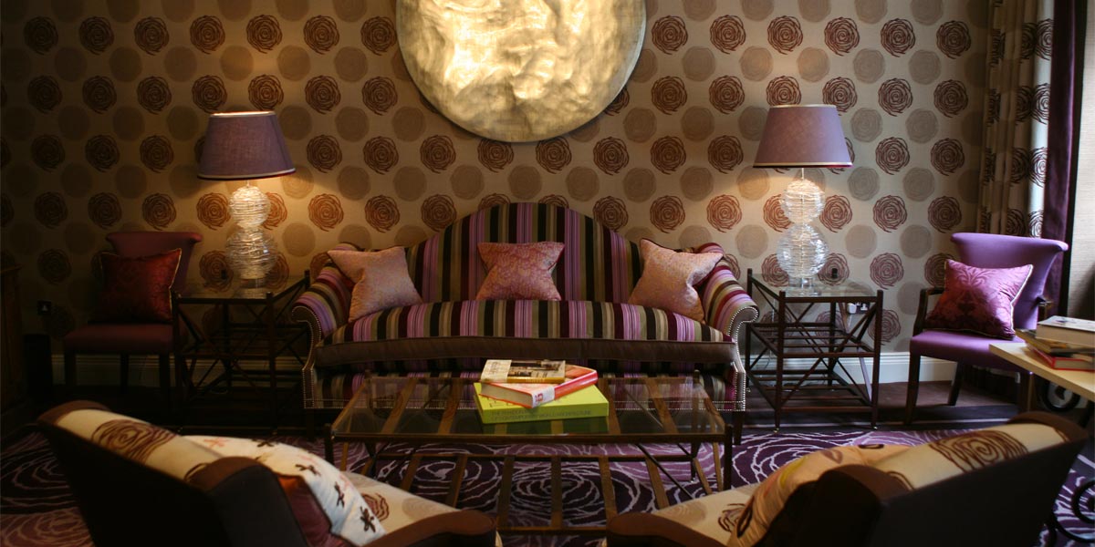 Stylish lounge in The Roseate, Reading for networking and informal meetings.