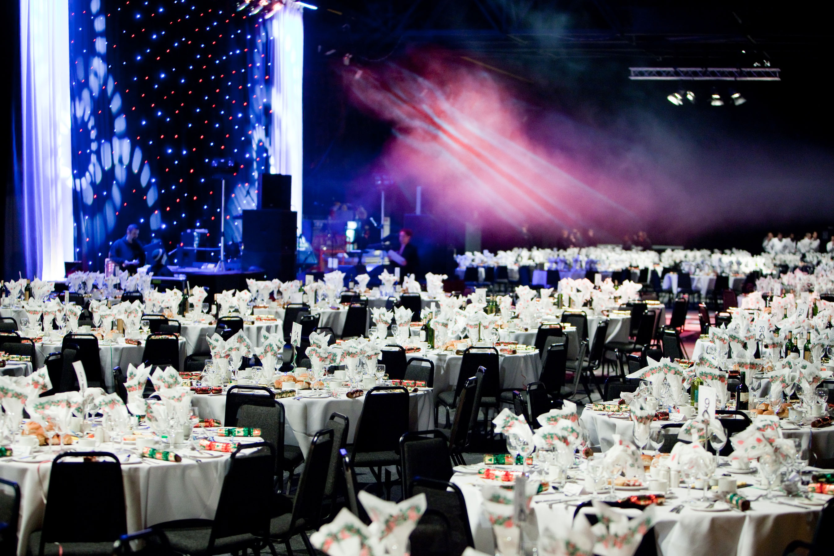 Elegant banquet setup in The Big Hall, MAGNA for corporate events and celebrations.