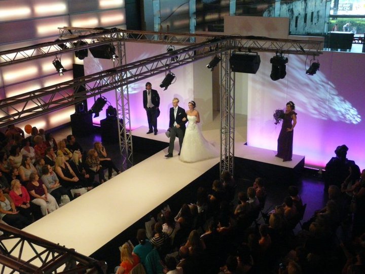 Bridal fashion show in The Big Hall, MAGNA with elegant runway setup and dynamic lighting.
