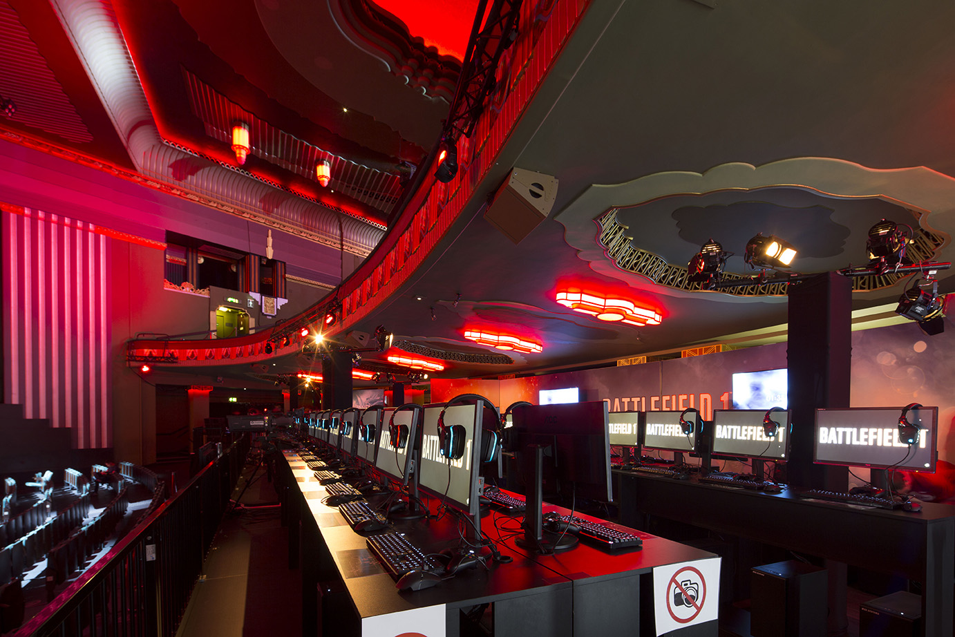 Exclusive gaming venue at Eventim Apollo, ideal for esports tournaments and corporate events.