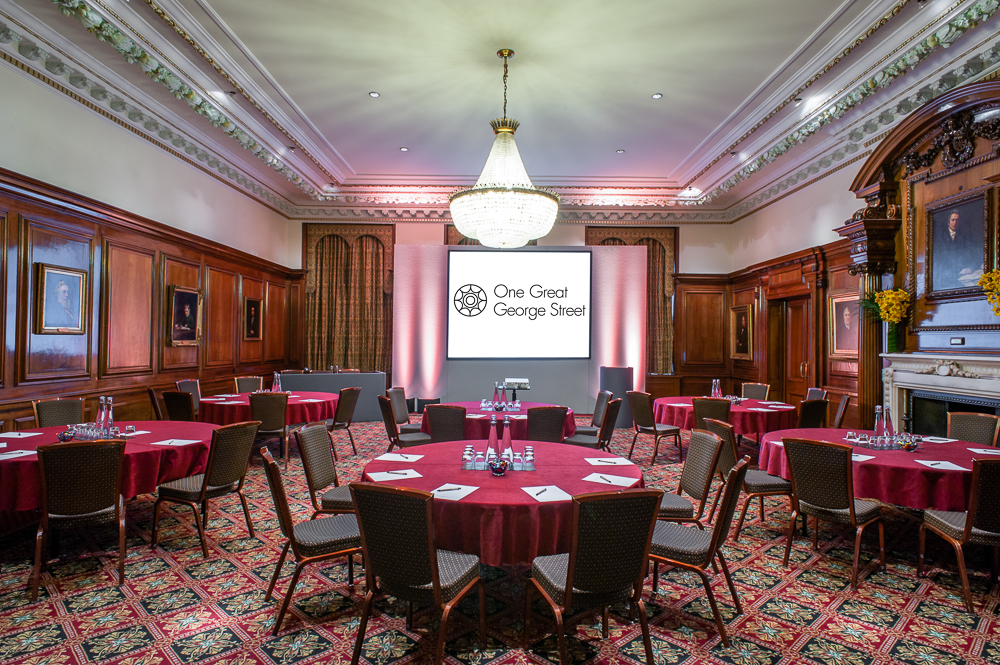 Brunel Room at One Great George Street, elegant corporate meeting space for workshops.