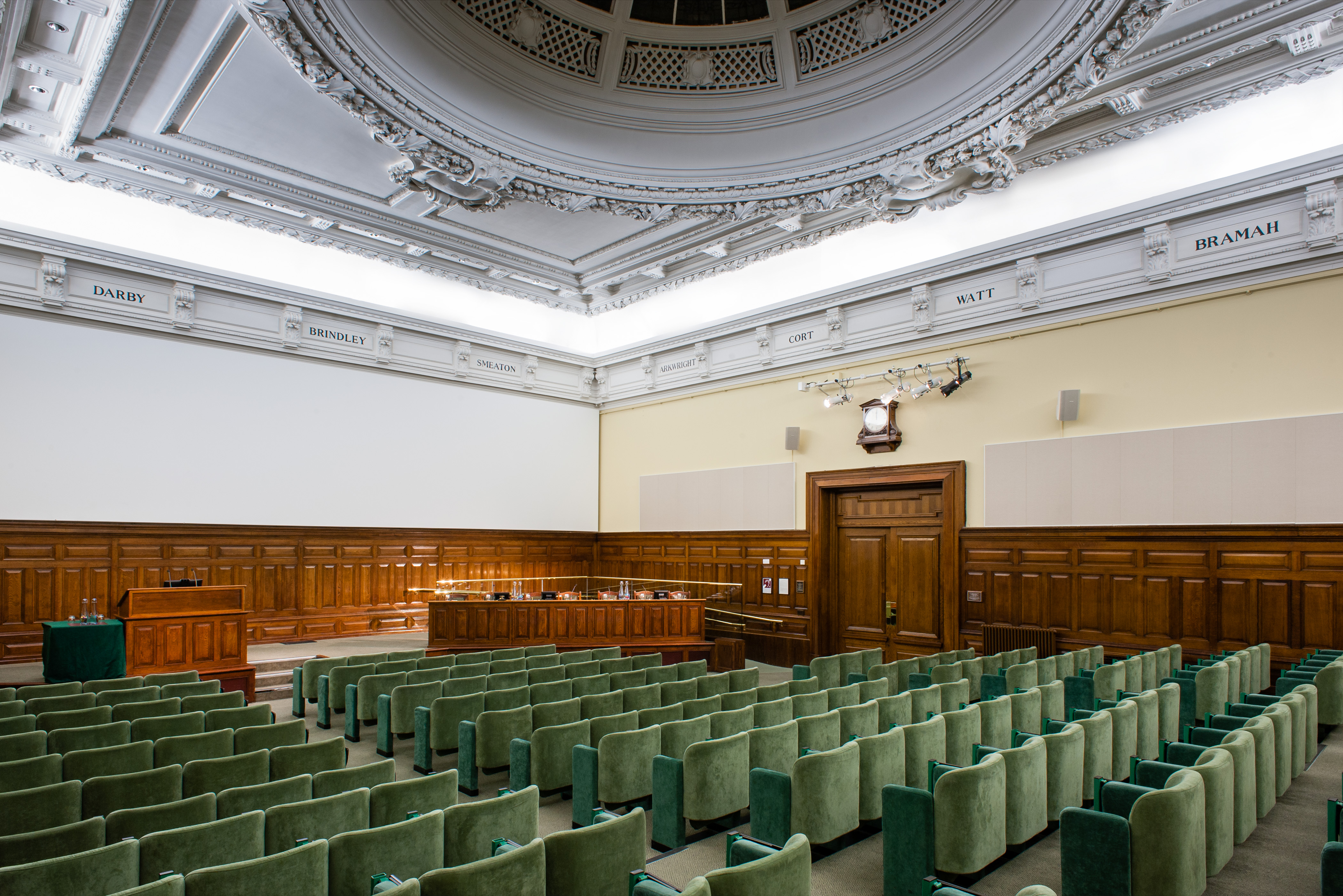 Telford Theatre meeting room with elegant design, ideal for conferences and presentations.
