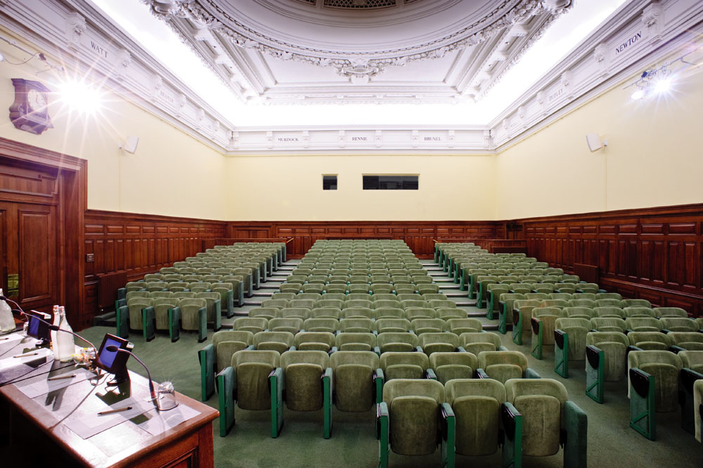 Telford Theatre lecture hall, ornate, event venue, presentation