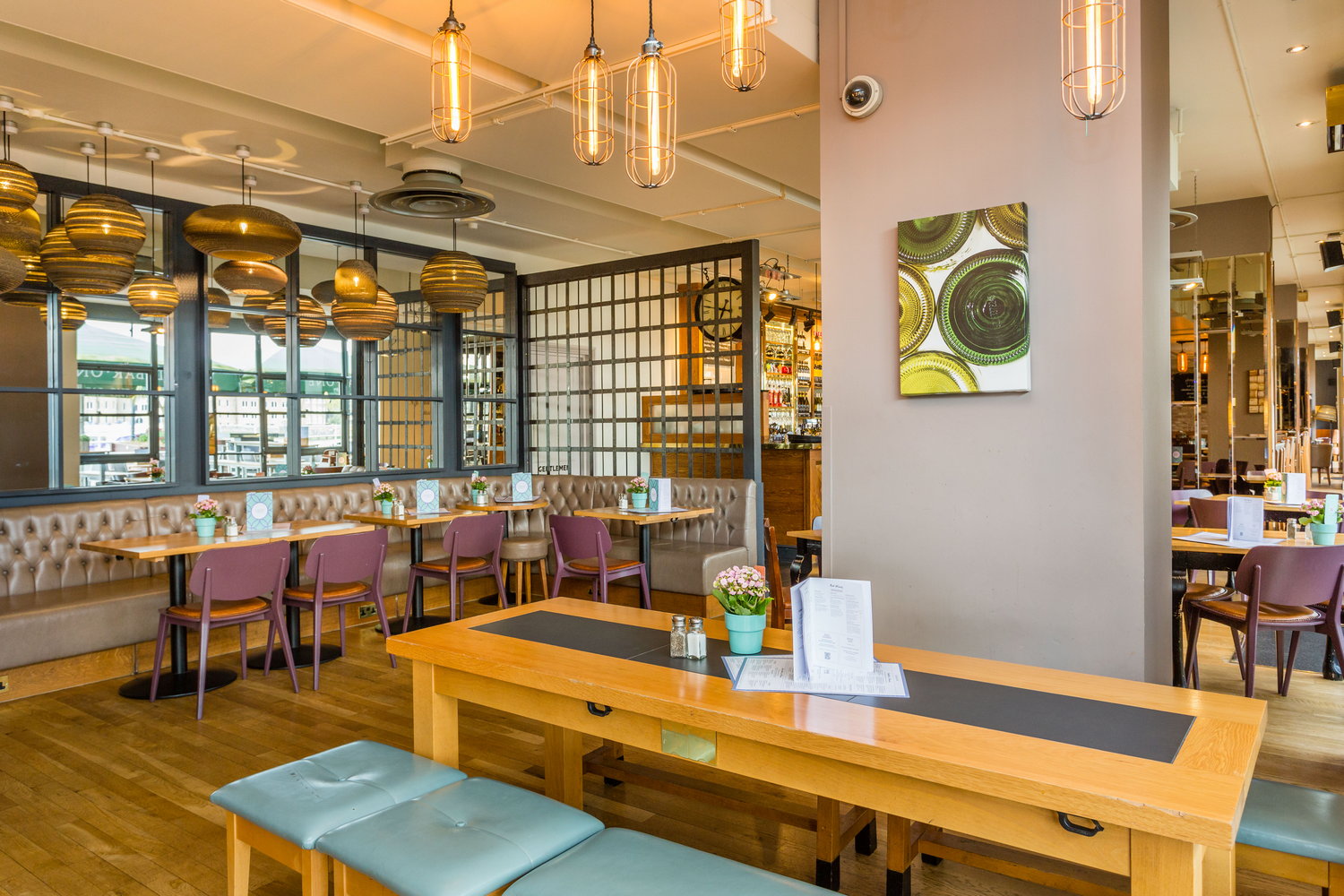 Stylish dining space at All Bar One Butlers Wharf, perfect for intimate meetings and events.