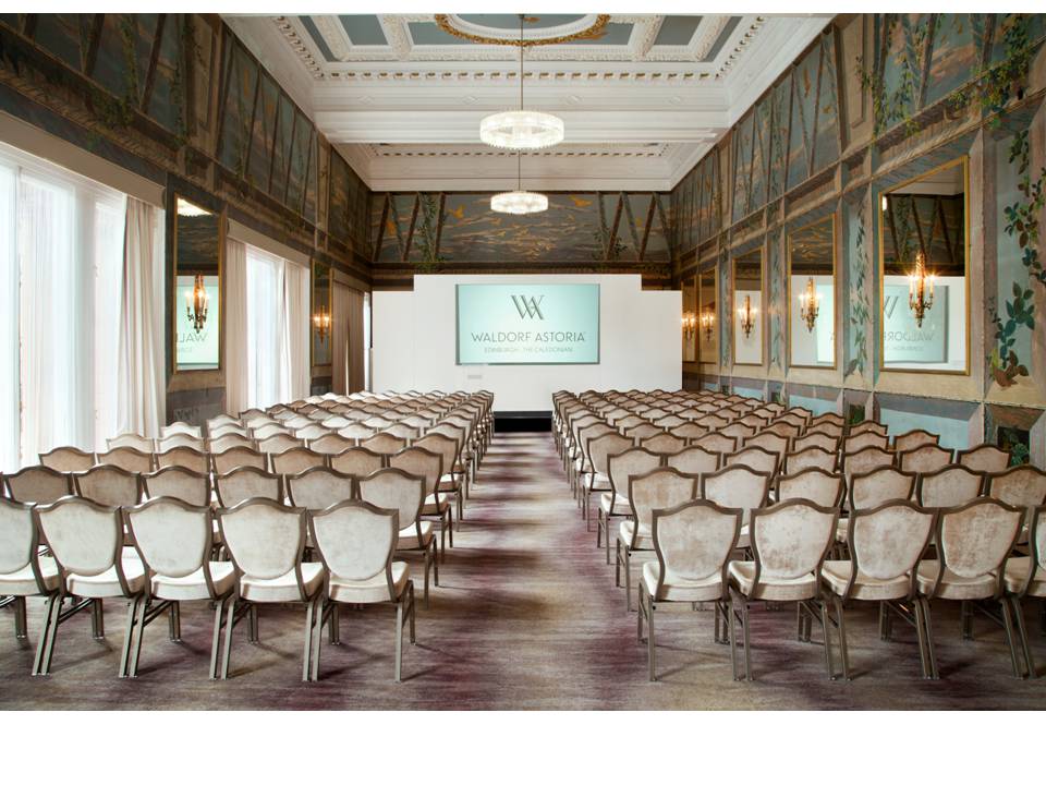 Elegant meeting room at Waldorf Astoria Edinburgh, ideal for conferences and presentations.