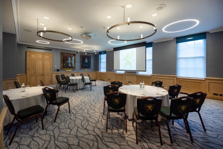 Gray's Inn Bingham Room meeting dinner AV