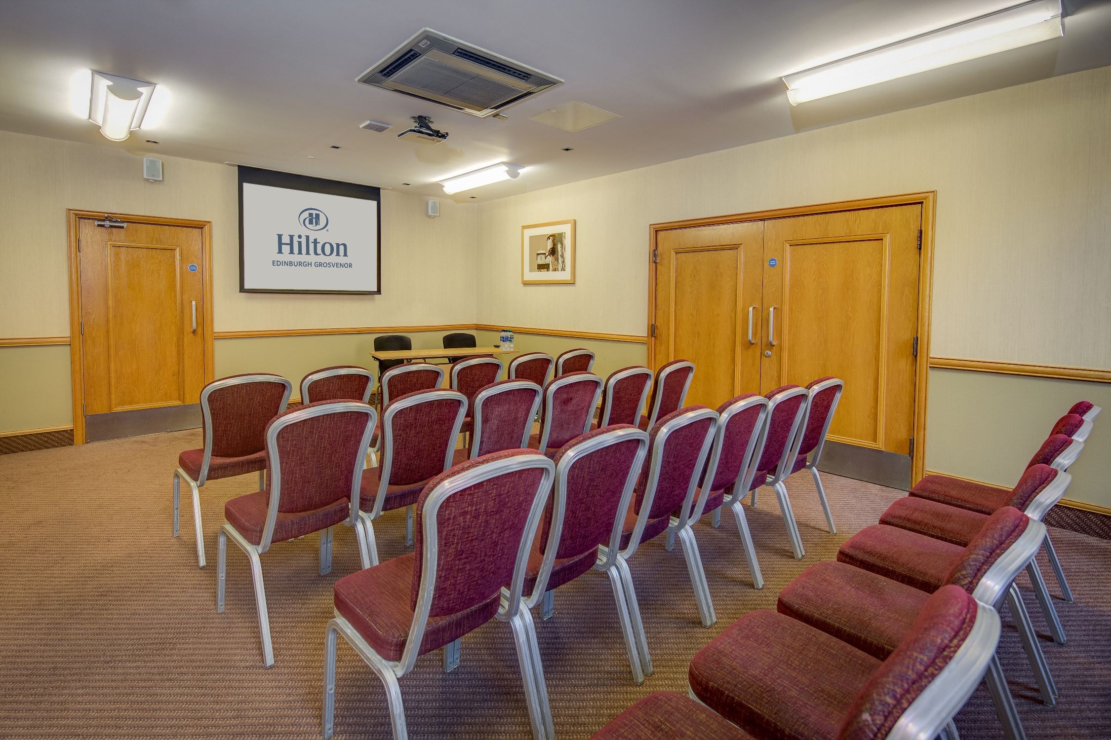 Maitland Suite meeting room at Edinburgh Grosvenor Hotel, perfect for workshops and presentations.