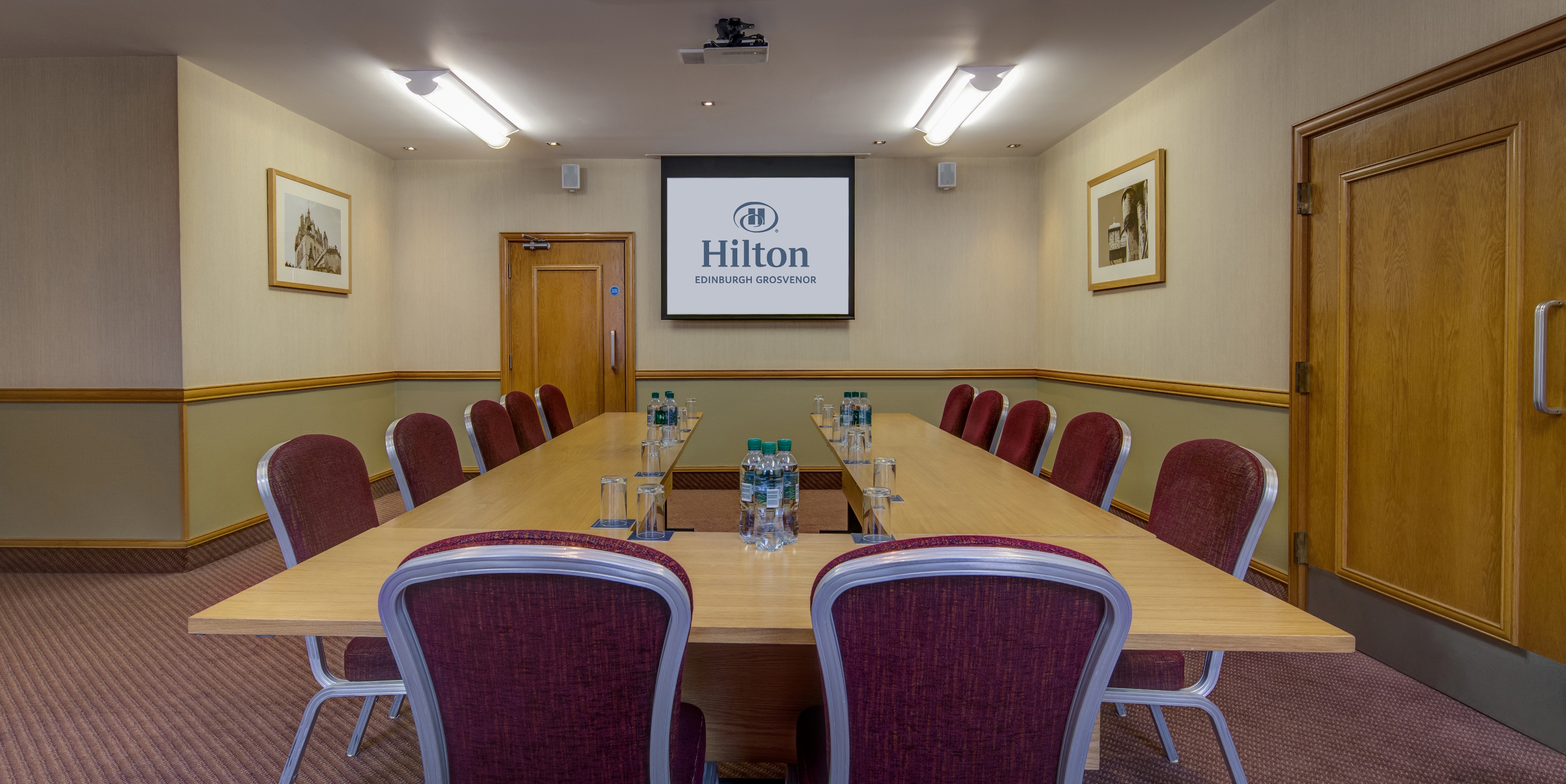 Maitland Suite meeting room at Edinburgh Grosvenor Hotel, ideal for corporate events.