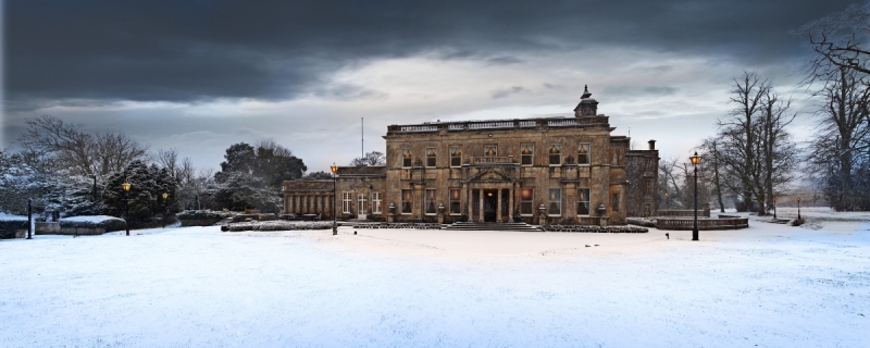 Manor House in Tracy Park, a historic venue, perfect for winter events and gatherings.